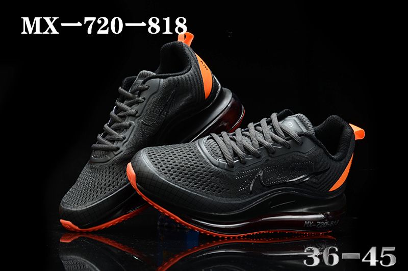 Nike Air Max 720-818 Black Orange Sole Shoes - Click Image to Close